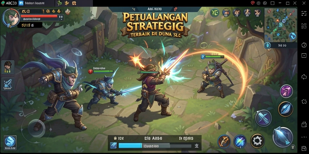 Tampilan gameplay menarik dari ABC33 yang penuh strategi.