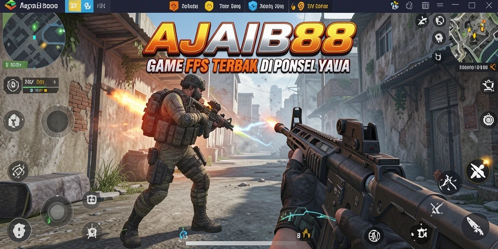Screenshot gameplay AJAIB88 menampilkan aksi tembak-menembak yang mendebarkan.