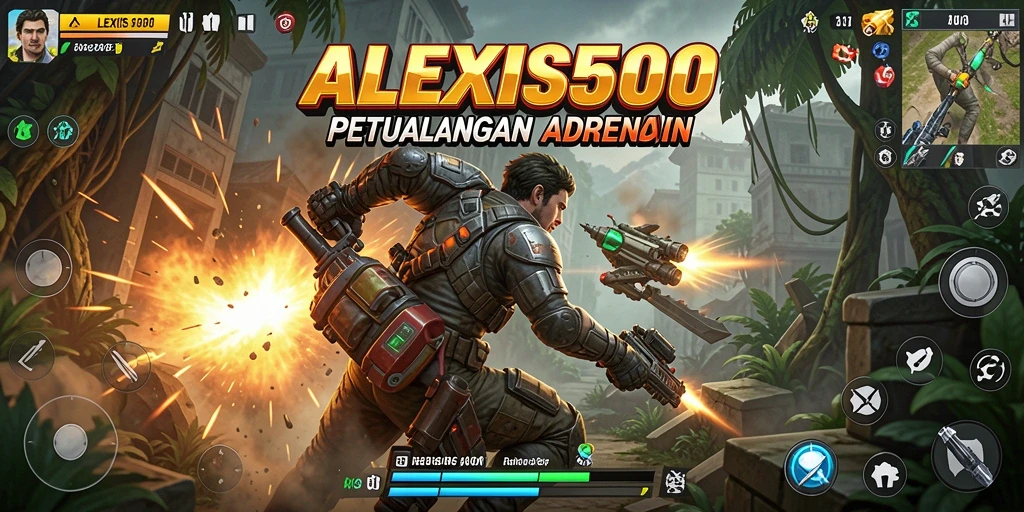 Tampilan epic dari pertarungan action di ALEXIS500.
