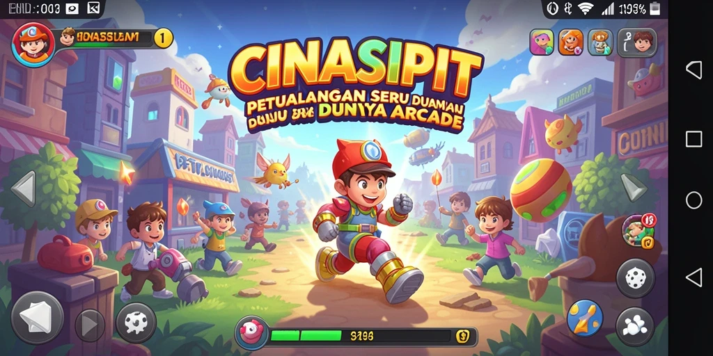 Screenshot CINASIPIT menampilkan aksi seru dari gameplay Arcade yang memukau.