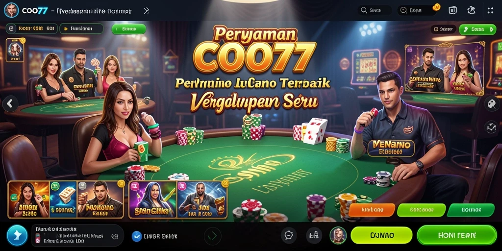 Tampilan layar gameplay Live Casino yang menarik di COO77.