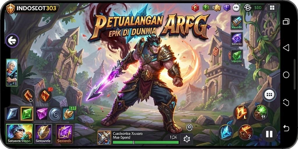 Tampilan gameplay ARPG yang memukau dan penuh aksi.