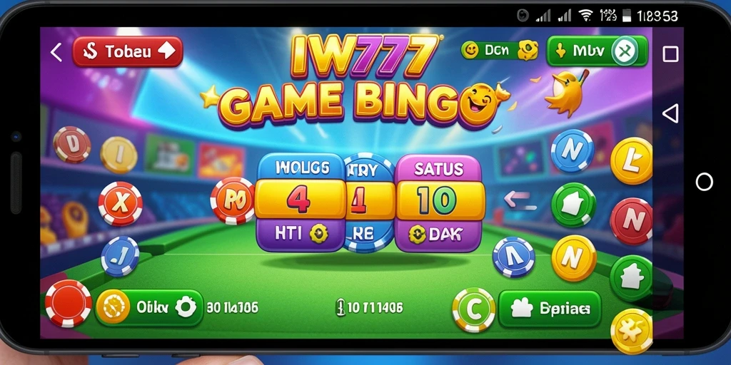 Tampilan permainan Bingo yang seru dan interaktif di IW777.