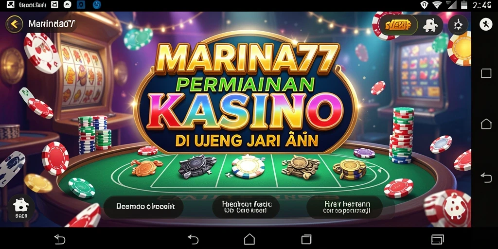Tampilan gameplay seru di aplikasi Kasino MARINA77.