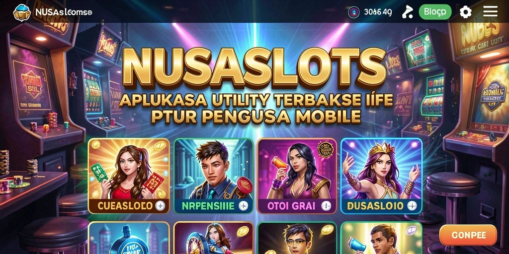 Screenshot NUSASLOTS menunjukkan antarmuka Utility yang intuitif dan mudah digunakan.