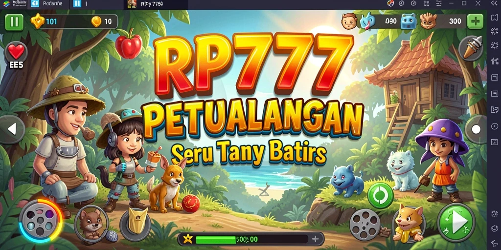 Tangkapan layar gameplay RP777 menunjukkan petualangan epik yang menantang.