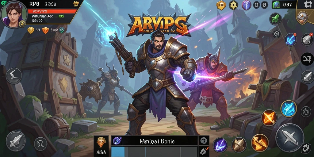 Tampilan aksi seru dalam gameplay ARPG RPVIP8.