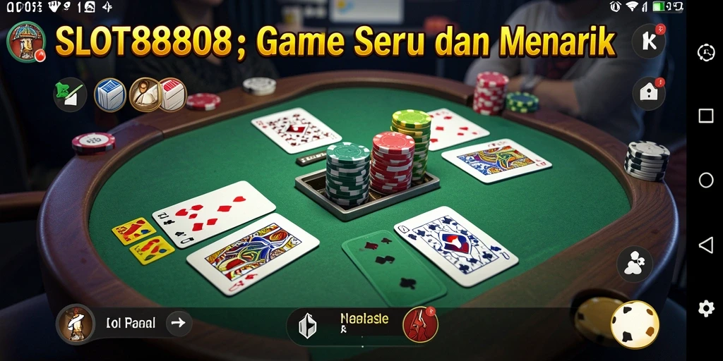 Tampilan gameplay Gaple yang seru dan interaktif di SLOT8808.