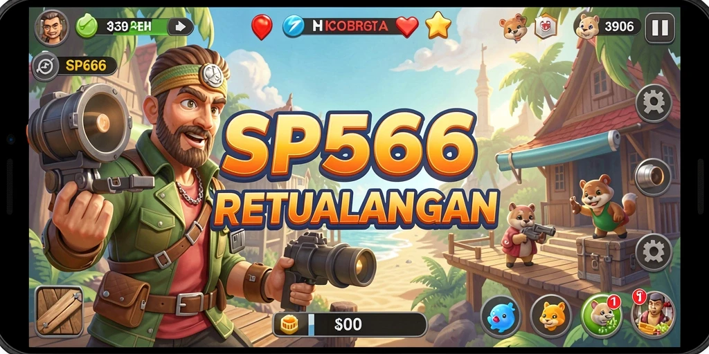 Screenshot gameplay SP666 dengan aksi Arcade yang seru.