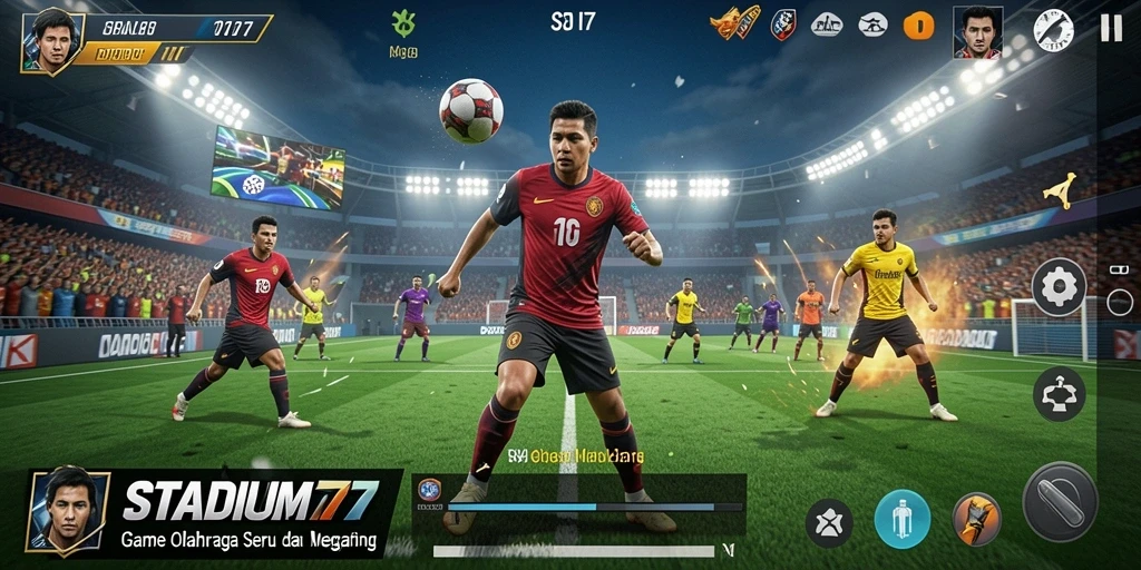 Gameplay seru dari STADIUM77 yang menampilkan berbagai olahraga.