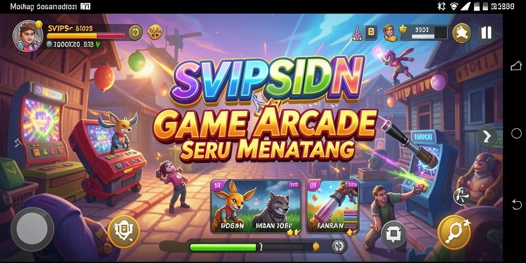 Tampilan menarik gameplay SVIPSIDN yang penuh aksi Arcade.
