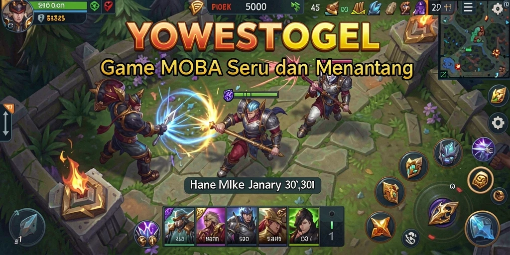 Tampilan gameplay seru YOWESTOGEL dengan aksi strategis tim.